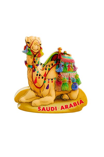 Saudi Arabia مغناطيس ثلاجة ثلاثي الأبعاد على شكل جمل تذكاري