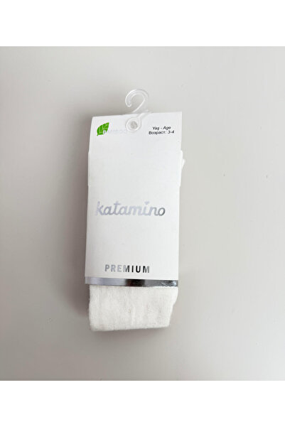 Katamino 3-4 Yaş Bambu Külotlu Çorap Krem