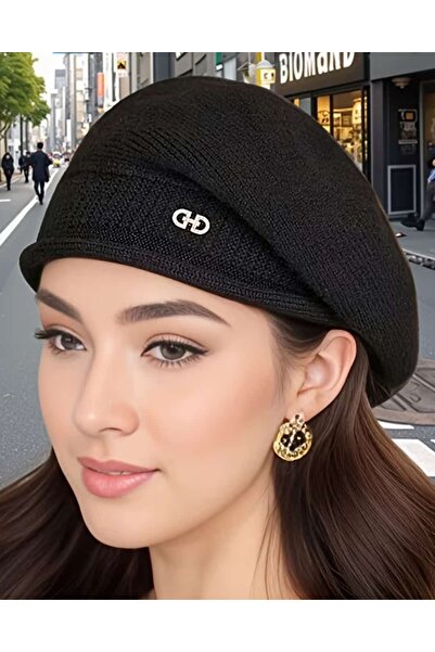 ÇEÇEN HOME Stretchy Stone Detailed Beanie for Women, Soft and Comfortable Women's Winter Beanie Hat