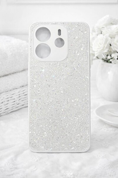 TRİO XİAOMİ NOTE 14 4G CİNDY TAŞLI BEYAZ KILIF