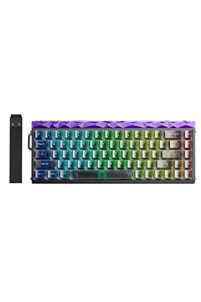 Aula Hero 68 He Manyetik Klavye Rapid Trigger Jade King Switch 8000Hz RGB Neon TKL Hot Swap Oyuncu K