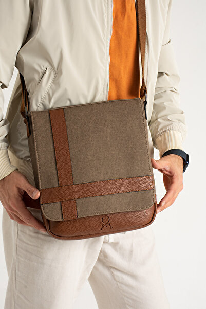 PASSTELL Unisex Canvas Fabric Medium Size Messenger and Shoulder Bag