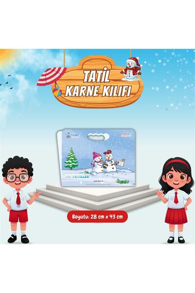 Üçgen Yayıncılık Tatil Karne Kılıfı – Kış Temalı 3 – Kardan Adamlar