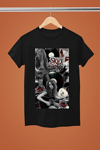 MAGORS Skid Row the Rock Band Printed Cotton Short Sleeve Regular Fit Rock T-Shirt