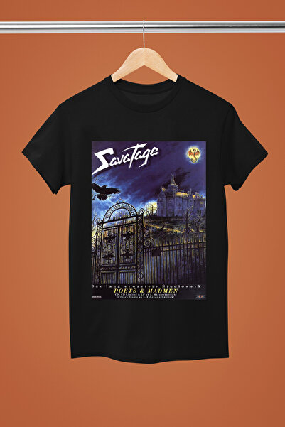 MAGORS Savatage Printed Cotton Short Sleeve Regular Fit Rock T-Shirt