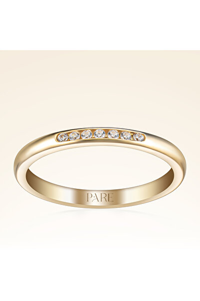 Pare Pırlanta 0,07 Karat Gömme Pırlantalı Kadın Alyans
