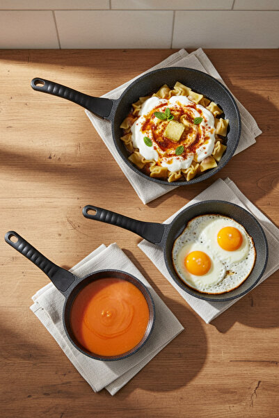 Bambum Lisbon 3-Piece Pan Set Black