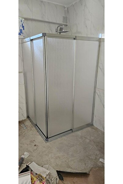 Emirdus Gri prestij kare mika cam zebra desen duşakabin