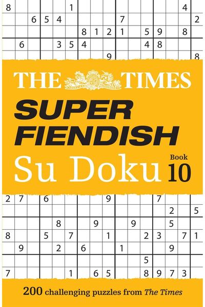Harper Collins The Times Water Sudoku - The Times Super Fiendish Water Sudoku Book 10: 200 de puzzle-uri provocatoare