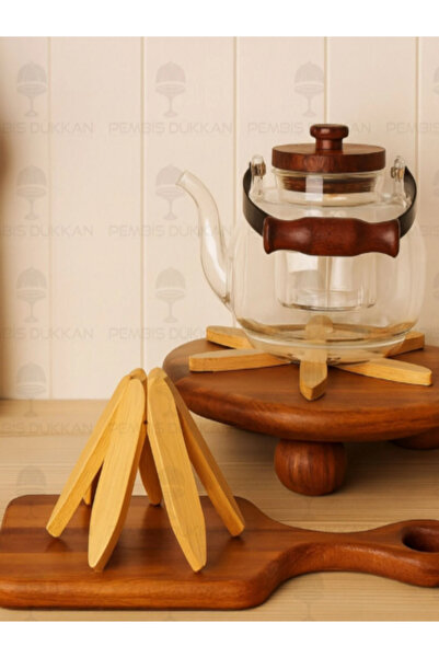 MİEN Nihale - Bambu Genel Markalar 5'li Ahşap Ağaç Nihale