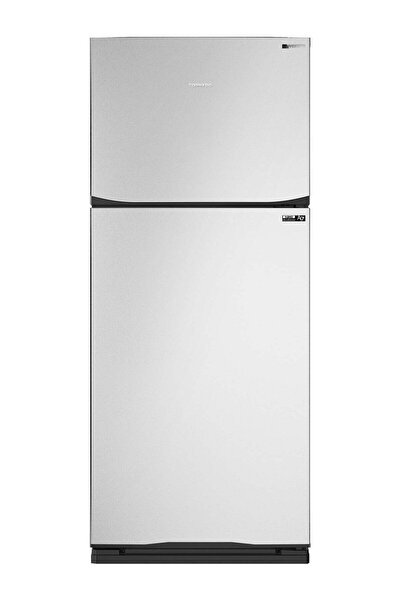 Tornado ثلاجة عاكسة للتيار، مانعة للتجمد، سعة 396 لتر، فضية اللون