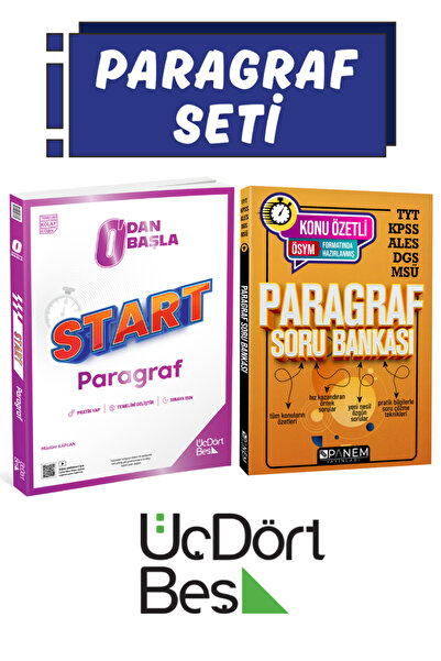 Üç Dört Beş Yayıncılık 0'dan Başla Start Paragraf Soru Bankası+TYT KPSS ALES ...