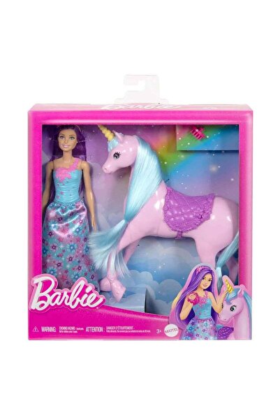Barbie Bebek Tek Boynuzlu Atı HYT62