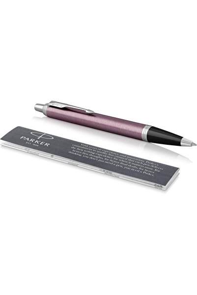 Parker IM Black Ballpoint Pen, Refillable with a Pen Tube, Engraved Design - 8377