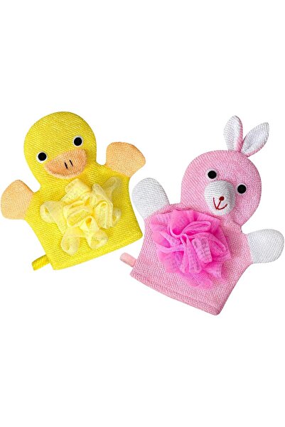 SWIUKPHE قفازات غسول الجسم للأطفال برائحة الحيوانات