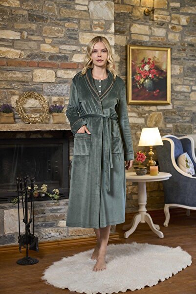 Cossy By Aqua Women's Green Dressing Gown 26389