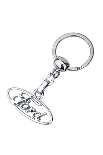 MOZOKO سلسلة مفاتيح معدنية عالية الجودة بشعار فورد، شعار ثنائي الاتجاه، سلسلة...