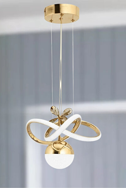 RONİSU AYDINLATMA Aristia Sarkıt Ledli Avize - 4 Farklı Renkli Şık Sarkıt Led...