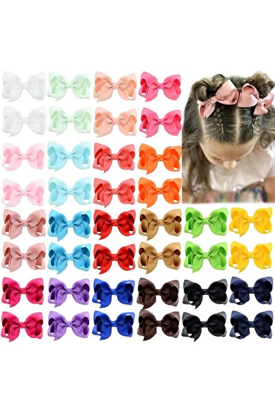 YHXX YLEN 40 قطعة من مشابك الشعر مقاس 3 بوصات للفتيات الصغيرات