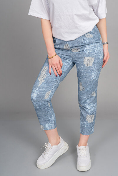MissVina Ripped Denim Look Gabardine Panlon 30247
