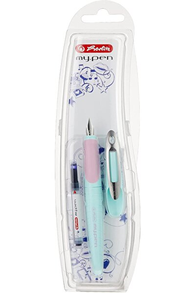 Herlitz هيرليتز قلم حبر للمدرسة (بما في ذلك الخرطوشة) - للاستخدام باليد اليمن...