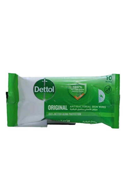 Dettol Original Antibacterial Skin Wipes - 10 Pieces