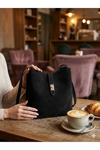 wikidayss Women's Suede Shoulder Bag