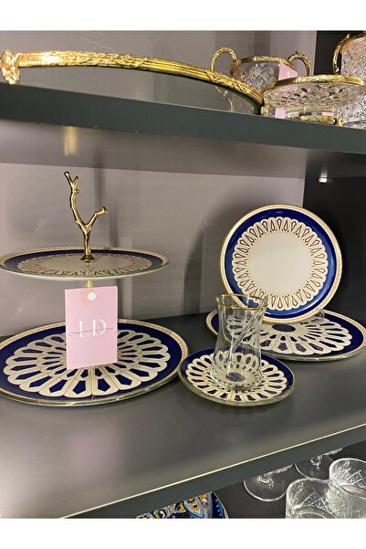 Lucian Design MONDECOR ÇAY PASTA SERVİS SETİ 31 PARÇA MAVİ