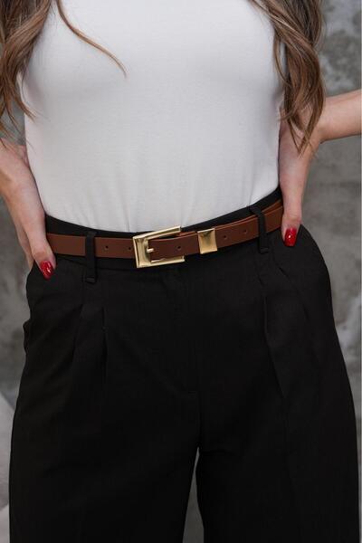 Desre Moda Cureaua pentru pantaloni cu catarama aurie Curea pentru rochie Curea pentru camasa Curea pentru haina Curea pentru femei