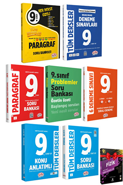 Editör Yayınevi 9. Sınıf Tüm Dersler Paragraf+ Branş Deneme+ Problemler+ 6 De...