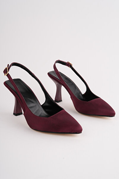 perry shoes حذاء نسائي من WANDY باللون العنابي بمقدمة مدببة وكعب رفيع مفتوح م...