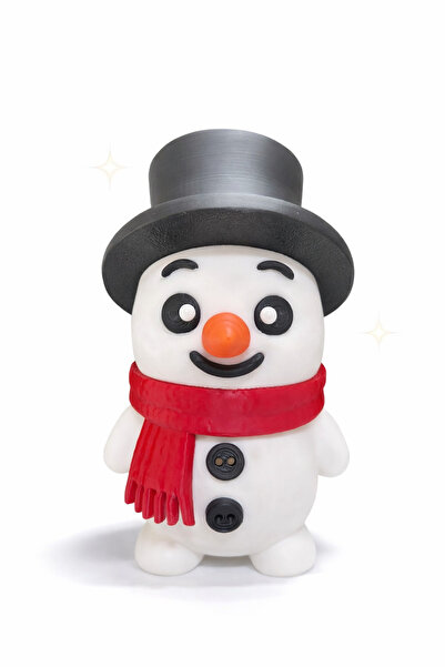Alp in Alpes Christmas Snowman Figure 10 cm – Decorative Mini Figurine with Hat & Scarf