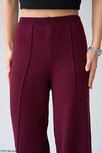 cemo Çelik Örgü Fitilli Triko Pantolon