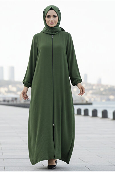 Berel Moda Шаль з подарунком Aerobin Кажан Рукав Alya Фереце-Хакі