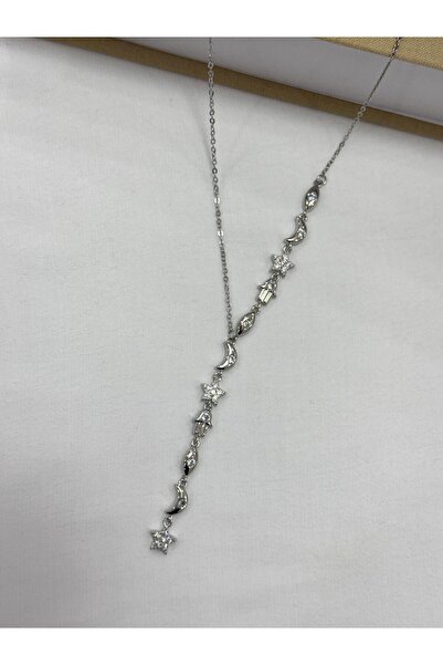 haslet Chance Necklace - Fatma Ana Eli Yıldız Çelik Necklace - Manifest Y Necklace - Low-Cut Steel Y Necklace