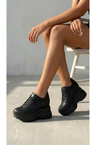 Modanizm Koze Black Hidden Heel Sneakers