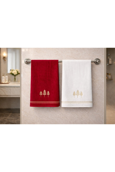 Özdilek Happy New Year 2'li El-Yüz Havlusu