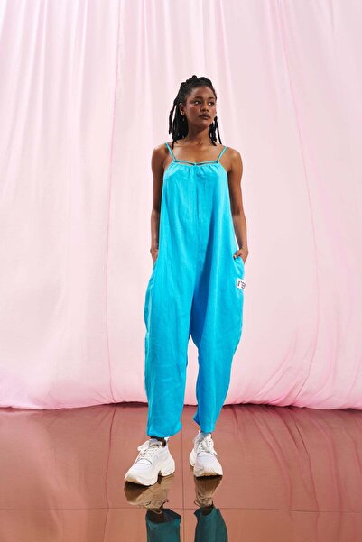 VDR Light Blue Linen Jumpsuit 17294