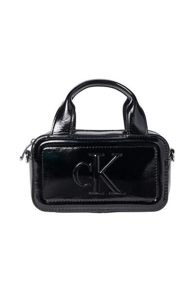 Calvin Klein Kadın CK Bold Mini Bauletto Deri Omuz Çantası