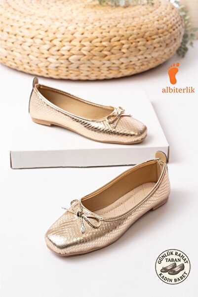 AlbiShoes Women's Casual Ballet Flats Round Toe Ballerina Flats Bowknot Comfo...