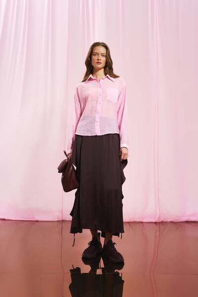 VDR Pembe ince Gömlek 17304