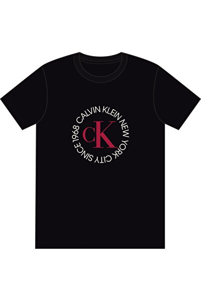 Calvin Klein Erkek Marka Logolu Günlük Kullanıma Uygun Siyah T-Shirt LV14RE81...