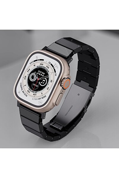 Levelo Fusion Resin Strap For Apple Watch 49MM - Black