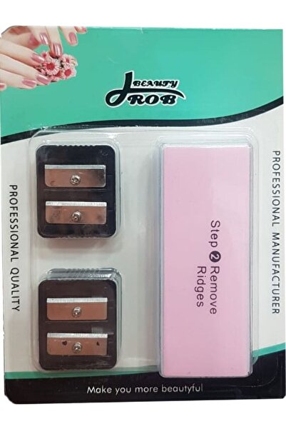 drob_beauty مجموعة مبرد وملمع أظافر 4 في 1