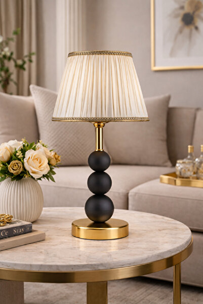 571 Store J Sersi̇ Table Lamp Decorative Lamp with Metal Legs and Fabric Head...