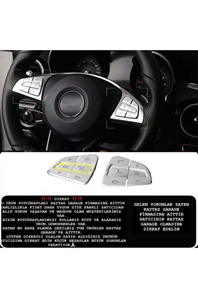 kaytaz MERCEDES W205 DİREKSİYON TUŞ KROM KAPLAMA SET W205 W117(FL) W176(FL) O...