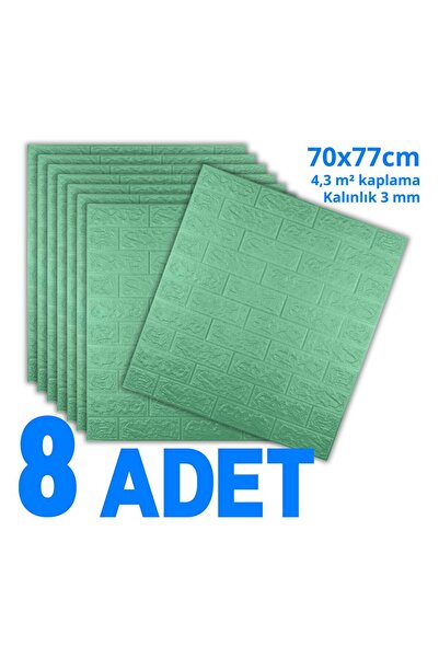 HORECA MARKET Kendinden Yapışkanlı Duvar Kağıdı Panel Strafor Köpük Açık Yeşi...