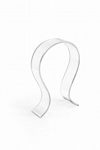 STAND MARKET Clear Acrylic Headphone Stand – Shop Type Single Headphone Hanger (21 cm) 5 Pieces