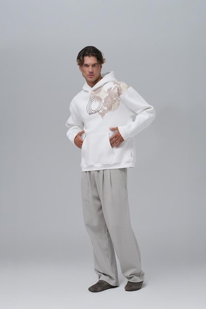 SAW Urbanity Realistic Oversize Sweatshirt Erkek Ekru