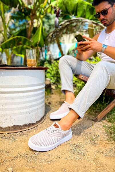 Lucy Shoes Yg173 Velluto Men's Casual Lace-Up Velvet Fabric Sports Sneaker Shoes Kkbt - Gray